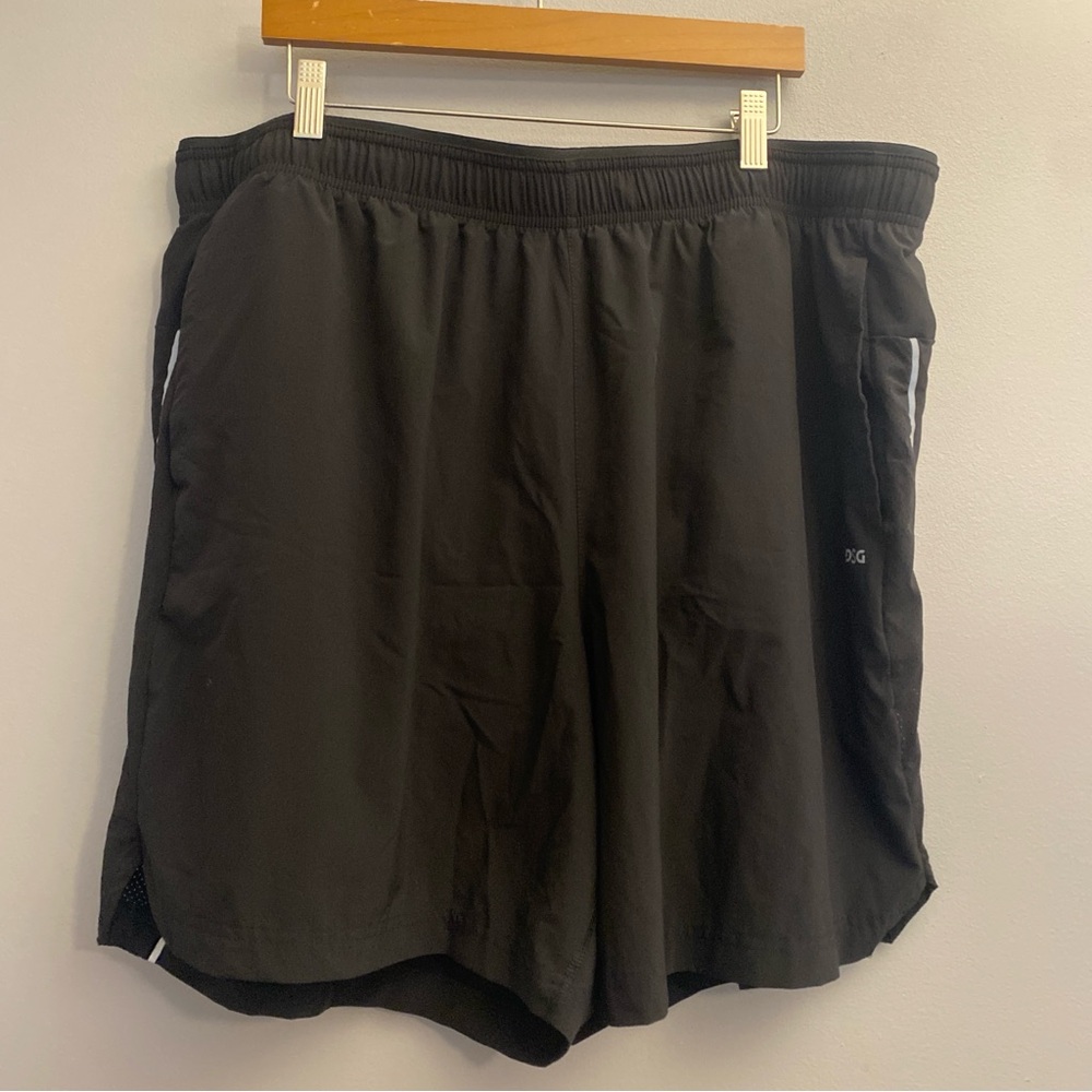 DSG Black Lined Athletic Shorts with Drawstring Waist - 2XL